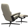 FÅTÖLJ STRESSLESS CONSUL STAR M + PALL - LÄDER
