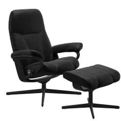 FÅTÖLJ STRESSLESS CONSUL STAR M + PALL - LÄDER