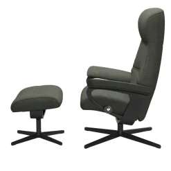 FÅTÖLJ STRESSLESS PHILIP CROSS + PALL - TYG
