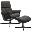 FÅTÖLJ STRESSLESS RUBY CROSS + PALL - LÄDER