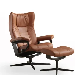 FÅTÖLJ STRESSLESS WING + PALL
