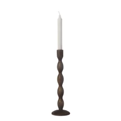 LJUSSTAKE ERNST TRÄ - MÖRKBRUN