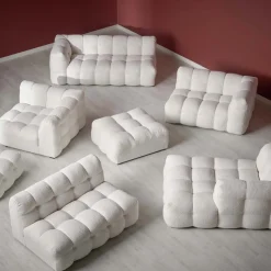 MODULSOFFA CREAM - 1-SITS UTAN ARMSTÖD