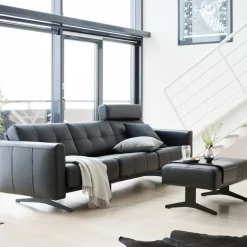 SOFFA ELLA STRESSLESS - 3-SITS - LÄDER