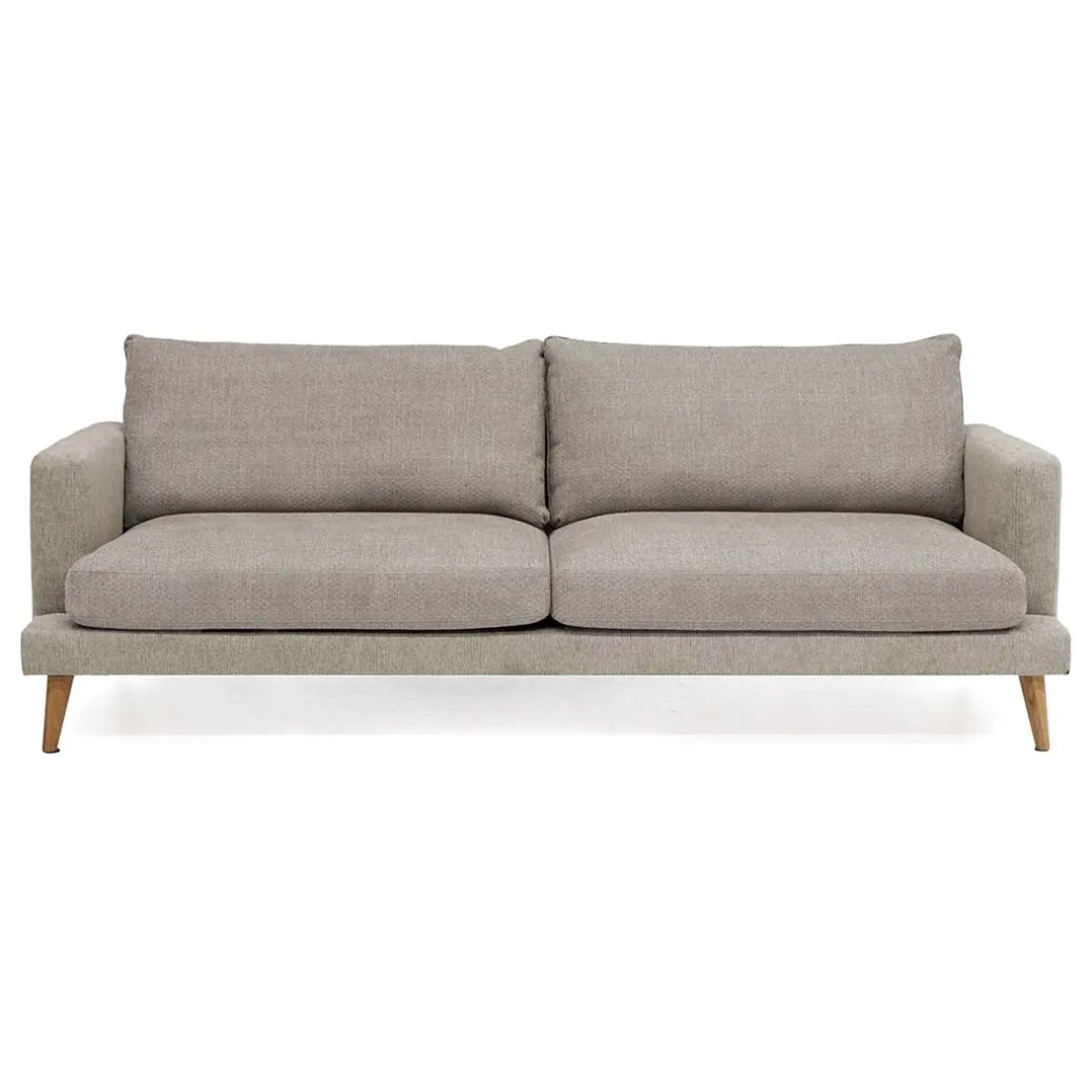 SOFFA VILMA - 3,5-SITS, 2-DELAD - TRÄBEN
