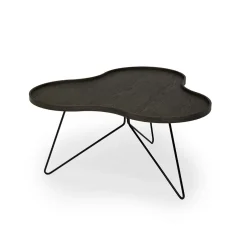 SOFFBORD FLOWER MONO - RÖKOLJAD EK, 90 CM